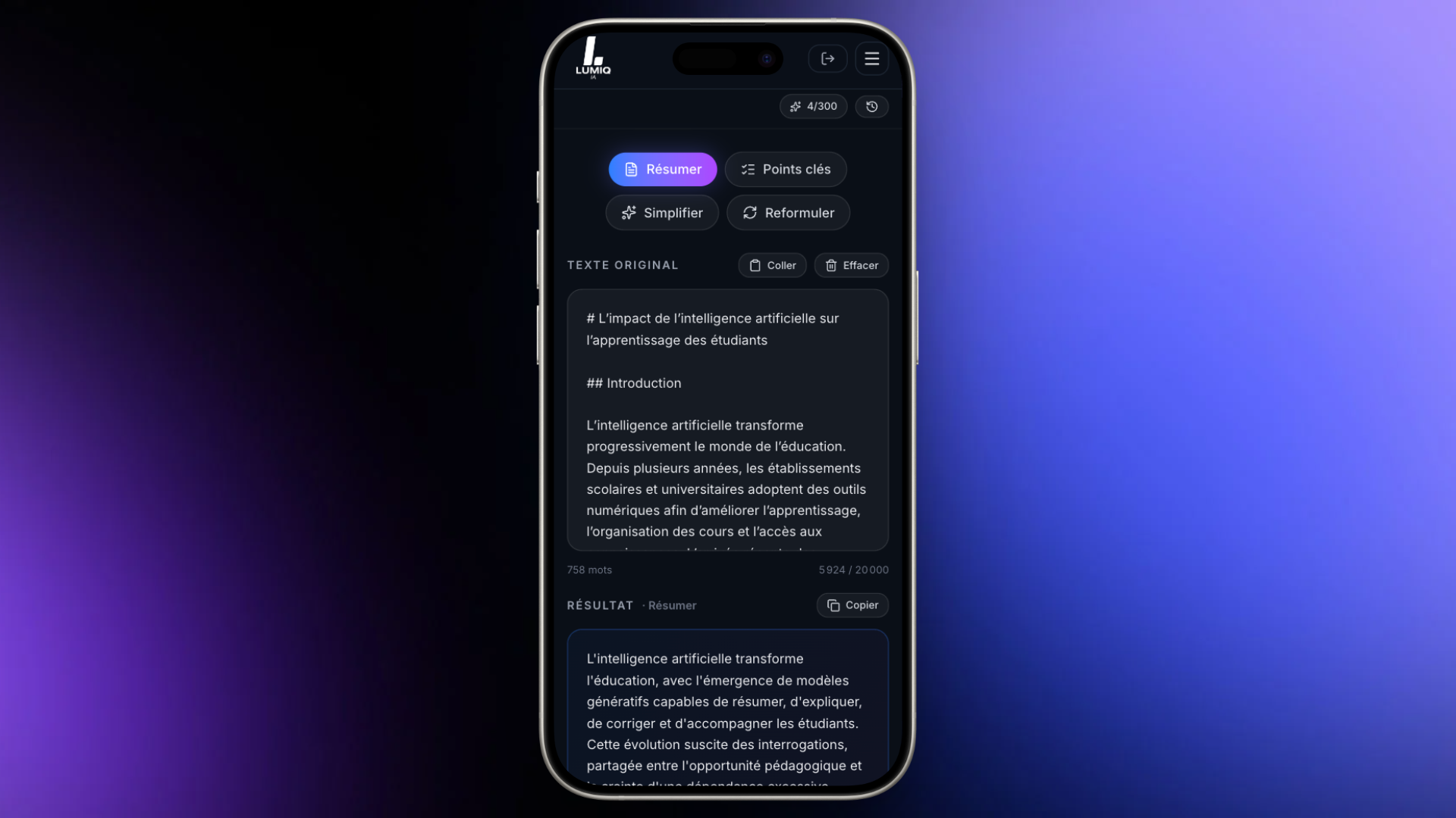 Outil mobile